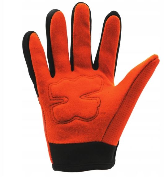 Moto cross atv rukavice dětské L (18-19 cm) oranzova