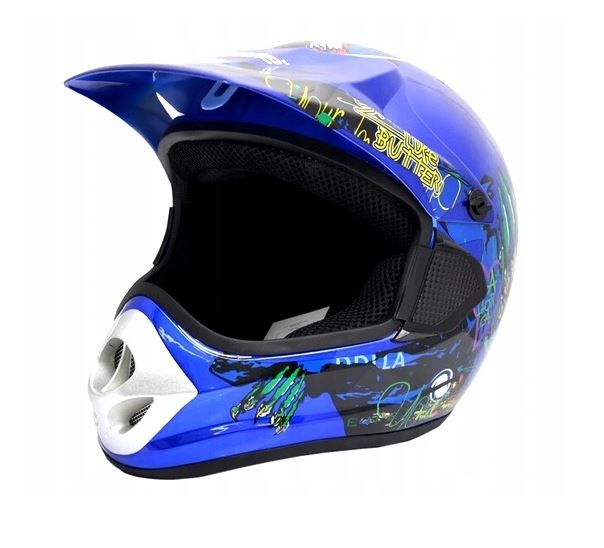 Akce - ATV dětská cross helma MonsterX - modrá S (55-56 cm)