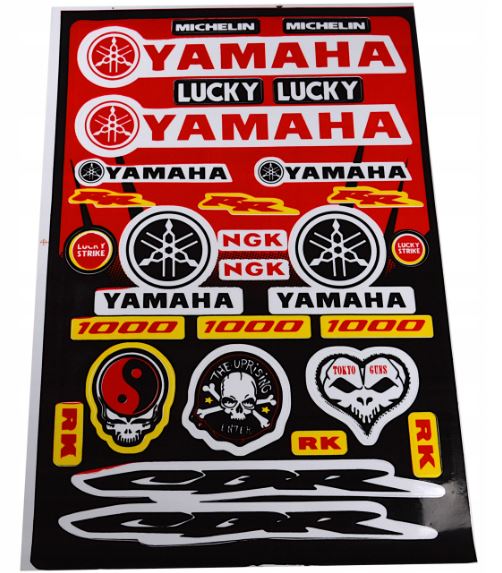 Polepy Yamaha - moto samolepky 30x45 cm