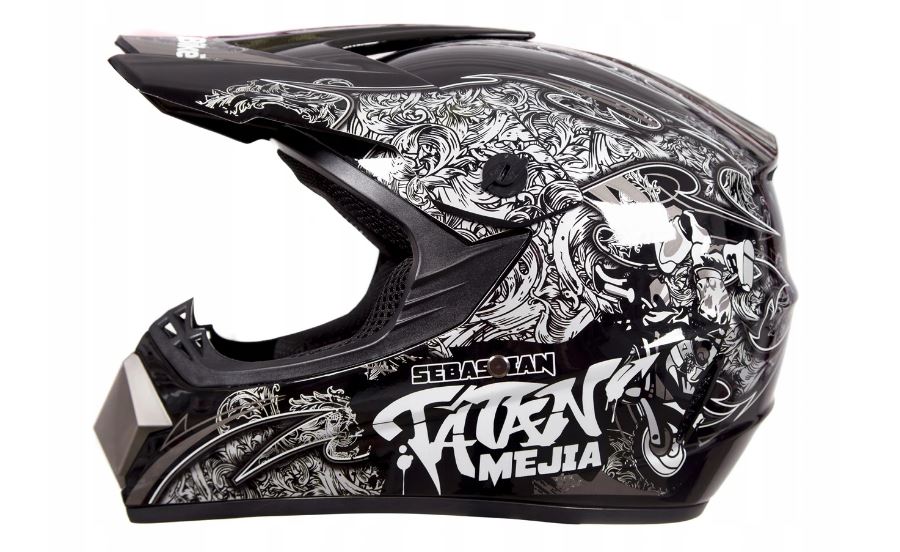 Racing cross helma černá XS (53-54 cm)