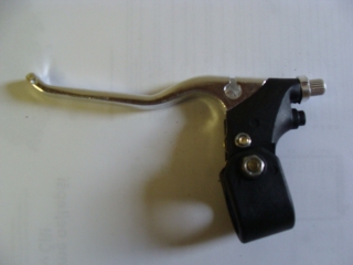 Miničtyřkolka brzdová páčka kovová levá
